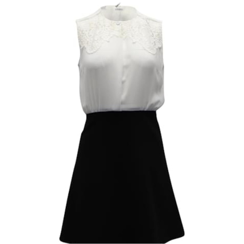 NWT Sandro Paris Two Tone A Line Mini Dress